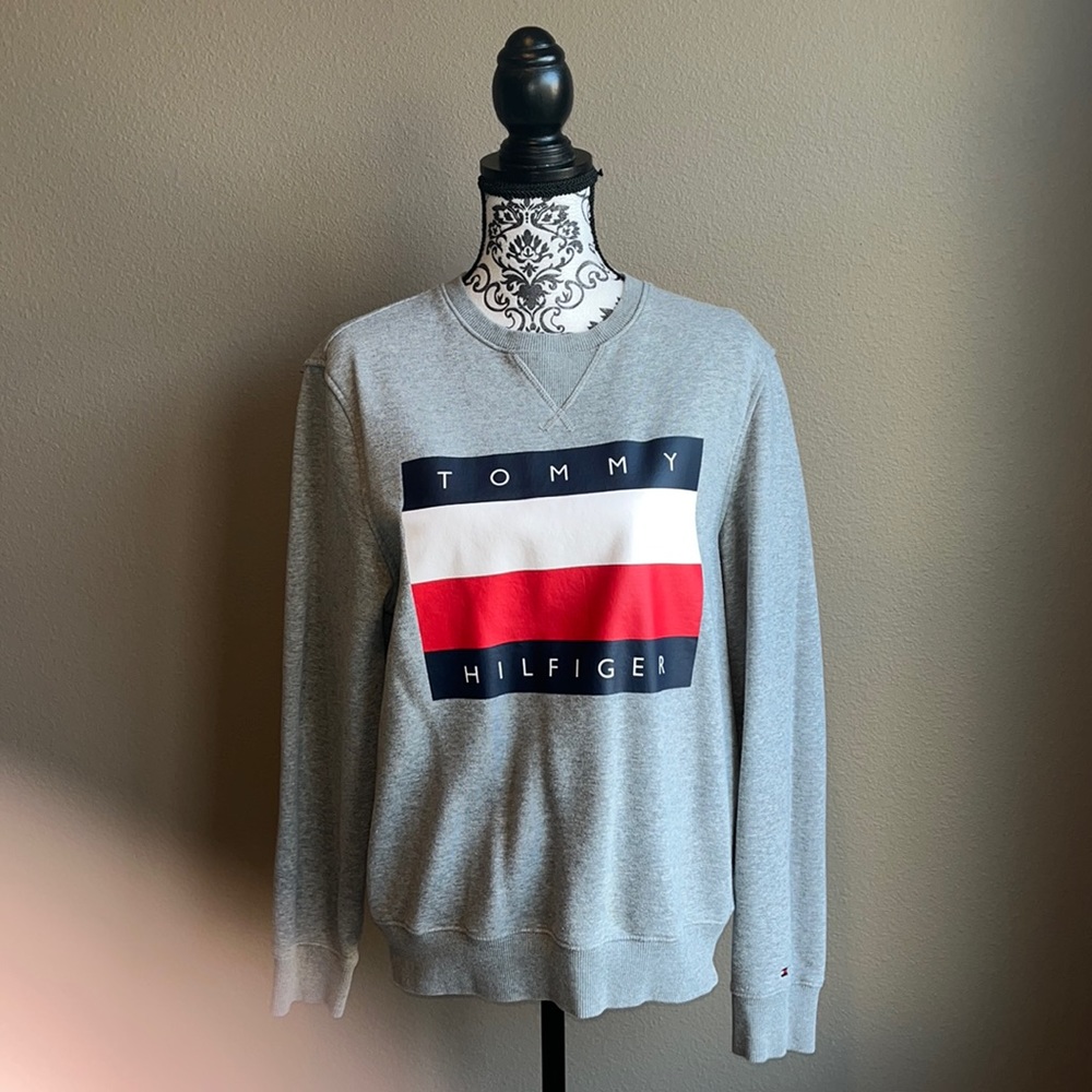 Tommy Hilfiger Gray Logo Sweatshirt